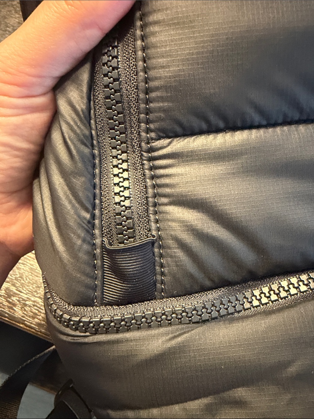 lululemon athletica Black Quilted wunder puff Puffer-Style Backpack - Picture 6 of 7